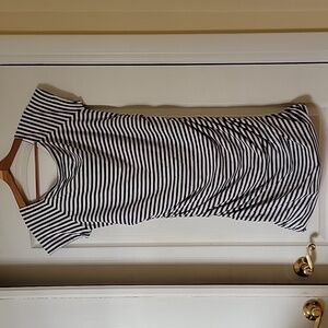 Boden NWOT lined rushed soft striped dress